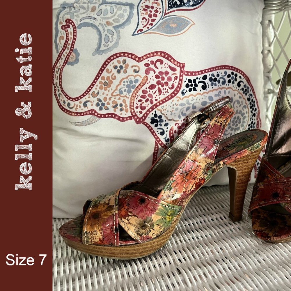 *EUC*  kelly & katie slingback heels